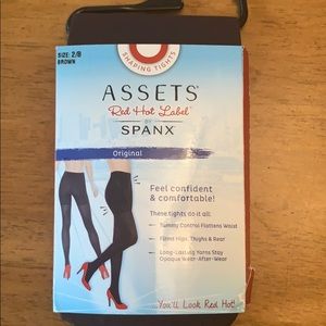 Spanx Assets brown tights size 2/B